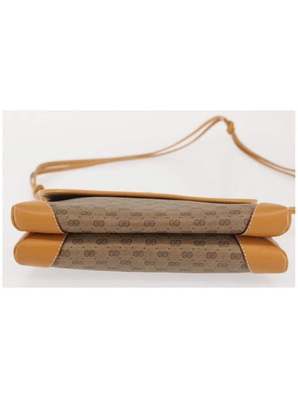 Authentic GUCCI Micro GG Supreme Shoulder Bag PVC Beige Gold 007 92 5548 - Picture 4 of 16